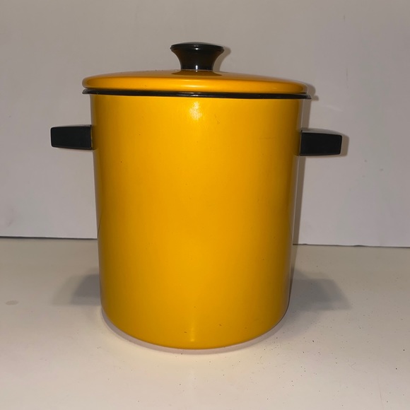Vintage Multi-Purpose 4 Qt Cooker Yellow Orange Green by US Stamping Retro MCM - Picture 7 of 11